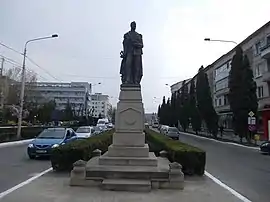 Statue of Alexandru Ioan Cuza, downtown Bârlad