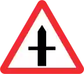 Secondary road junction