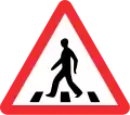 Pedestrian crossing ahead