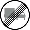 End of overtaking by lorries prohibition