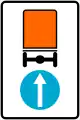 Direction for vehicles with dangerous goods