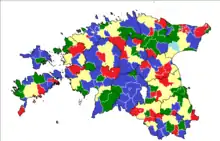 Image 20This is the divide of the different political parties in Estonia where in the 2013 elections, over 133,000 people (roughly 21.2% of participating voters) voted over the Internet. The 2013 elections  were also the first elections to allow vote verification with mobile devices. (from Politics and technology)