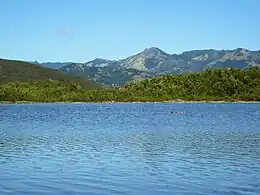 Cordillera Central from Guayanilla Bay.