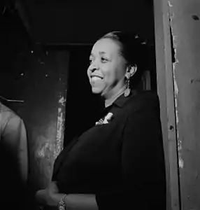 Image 100Ethel Waters, by William P. Gottlieb (restored by Adam Cuerden) (from Portal:Theatre/Additional featured pictures)