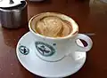 A caffè macchiato in Ethiopia (Kaldi's, Addis Ababa)