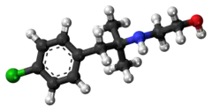 Ball-and-stick model of etolorex