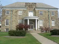 Old City Hall of Euclid, faced with Euclid bluestone.