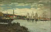 E. Boudin,  Sea port