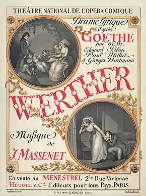 Image 163Werther poster, by Eugène Grasset (restored by Adam Cuerden) (from Wikipedia:Featured pictures/Culture, entertainment, and lifestyle/Theatre)