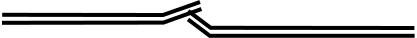 Horizontal cross section of Eupalinos' design of the aqueduct