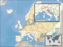 Location of Euro gold and silver commemorative coins