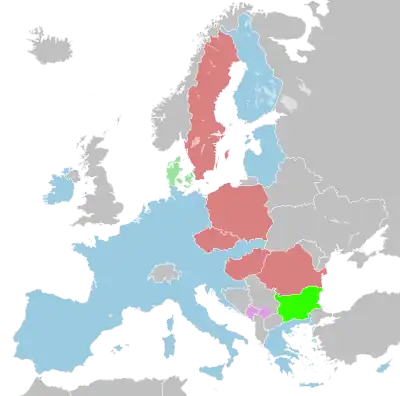 The eurozone as of 2013