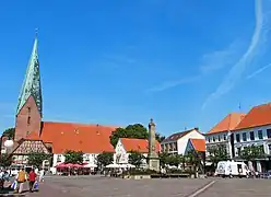 Eutin central market place 'Marktplatz'