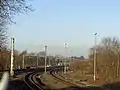 Electrification work at Euxton Jct December 2016