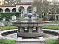 The fountain in front of the Dörnberg Mausoleum