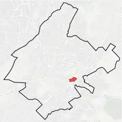 Location within Athens municipality