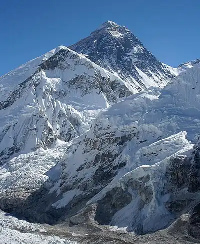 1. The summit of Mount Everest, the highest point on Earth