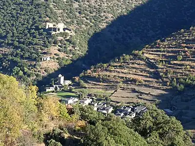 View of Évol, with Saint-André church.