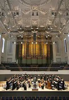 Birmingham Town Hall, interior