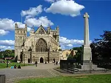 Image 12Exeter Cathedral and the Devon County War Memorial (from Exeter)