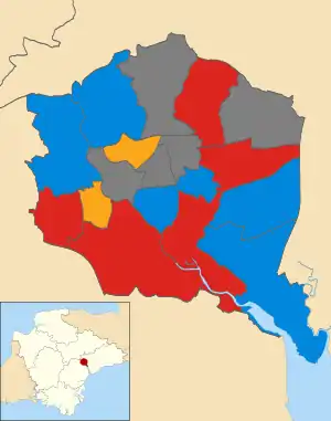 2011 results map