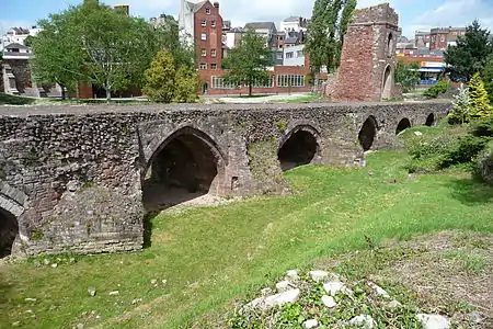 Image 30Remains of the medieval Exe Bridge, built around 1200 (from Exeter)