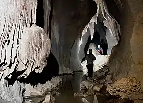 Expedition in progress in Meghalaya Caves.