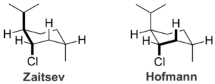 The Hofmann product is formed exclusively because the anti-periplanar geometry necessary for the Zaitsev product is impossible.