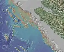 Seafloor map of the Explorer Plate