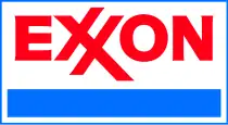 The Exxon logo, designed in 1966, introduced in 1972