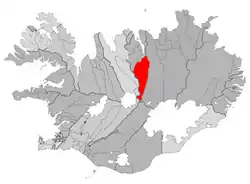 Location of Eyjafjarðarsveit