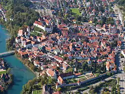 October 2009 aerial view of Füssen