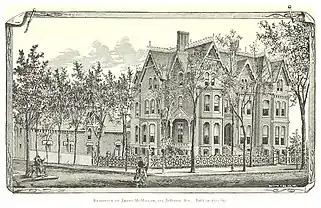 James McMillan House built in 1873 and designed by Gordon W Lloyd, was demolished in 1931.