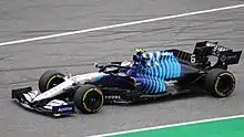 Nicholas Latifi driving the Williams FW43B at the 2021 Austrian Grand Prix.