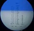 Density evaluation of abdominal fluid of a cat with feline infectious peritonitis by a refractometer.