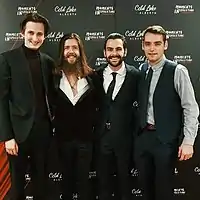 FKB at the premiere for Moments in Spacetime in 2019