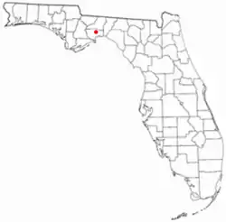 Location of Hilliardville, Florida