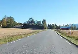 View of the road leading into Åsta