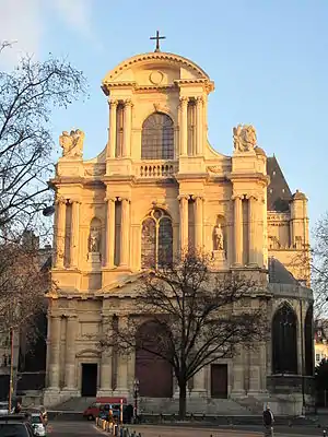 Image 10The Church of St-Gervais-et-St-Protais, the first Paris church with a façade in the new Baroque style (1616–20) (from Baroque architecture)