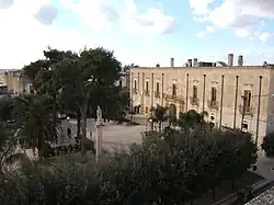Ducal Palace at Erchie, with columns of Saints Irene and Lucia