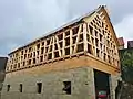 Fachwerk (timber framing) under construction in 2013, Tirschenreuth