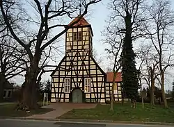 Timber framed church