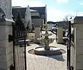 The Chapel Fountain and Entrance to the Gathering and Worship Spaces as seen from the north.