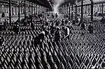 Stocks of projectiles in a Belgian factory.