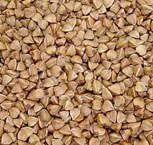 Hulled buckwheat grain