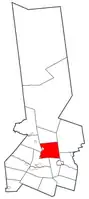 Herkimer County map with the Town of Fairfield in Red