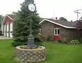 Clock in front of Municipal building