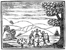 Image 21Woodcut of a fairy-circle from a 17th-century chapbook (from Chapbook)