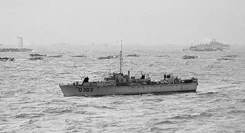 British ML303 during the invasion of Normandy on D-Day