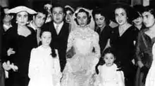 Rahbani and Fairuz on their wedding day